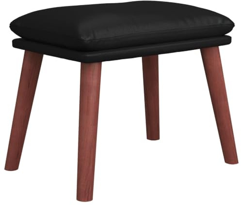 vidaXL Fußhocker Schwarz 45x29,5x35 cm Kunstleder