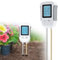 Wigearss 3 in 1 Misuratore PH Terreno, Misuratore umidità Terreno, Misuratore di Termometro Terreno con Display LCD Retroilluminato per Giardinaggio, Fattoria e Esterne
