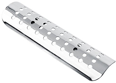 Universal Motorcycle Heat Shield Straight Exhaust Pipe Cover For Choppers (Silver)