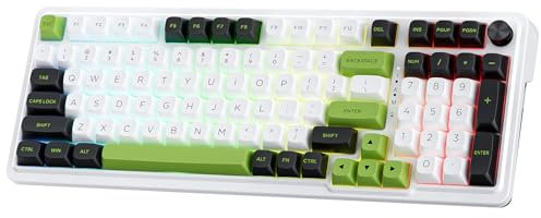 Redragon K686 PRO 98 Keys Wireless Gasket RGB Gaming Keyboard, 3-Mode PBT Mechanical Keyboard w/Hot-Swap Socket, Dedicated Knob Control & 5-Layer Noise Dampening, Custom Linear Switch