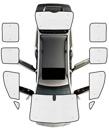 Auto Sonnenschutz Für VW Für Caddy 2K Für Maxi 2003-2019 Auto Volle Fenster Sonnenschutz Anti-Uv Auto Fenster Visier Sonnenschutz Abdeckungen Zubehör Auto Sonnenblende(All Windows)