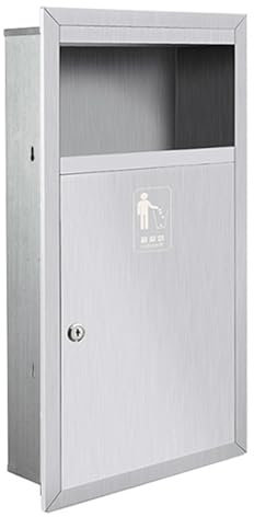 ZHONGXIN.HUIYIN Poubelle de Rangement Murale, Poubelle intégrée, poubelles encastrées en Acier Inoxydable, poubelles commerciales, Poubelle de Restaurant de Cuisine, Poubelle de Grande capacité