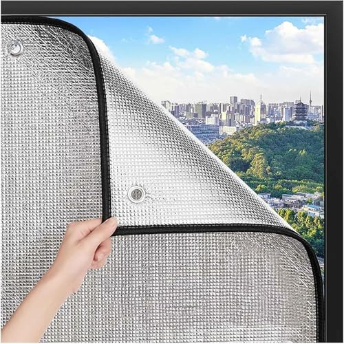 Fensterfolie Blickdicht Mit Saugnapf Sichtschutz Wärmeisolierung Reflektierende Fenster Folie UV-Schutz Sonnenschutz Isolierfolie Für Dachfenster Heimbüro Personalisierte