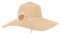 LY4U Sombrero de Paja de ala Ancha para Mujer, Sombrero de Playa de Verano UPF 50, Sombrero de Viaje Enrollable Plegable Flexible para Mujer