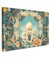 MuchoWow© Leinwand Bilder Groß 120x80 cm XXL Wanddeko Wohnzimmer Islamische Room Decor Deko Zimmer Islam Wandbilder Modern Bild auf Leinwand Wandbilder Taj Mahal - Ramadan - Blumen