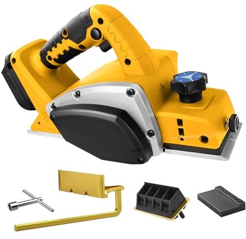 Cordless Handheld Planer for Woodworking – Compatible with Dewalt 20V Max Battery (No Battery), Brushless Electric Power Planer 15000RPM, 3-1/4 Inch Wood Planer for Carpenters & DIY Home Projects