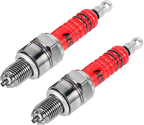 Kueohse 2Er Pack Racing 3 Elektroden Zündkerze A7Tc Für 50Ccm 110Ccm 125Ccm 150Ccm Atv Roller Dirt Bike Go Kart