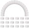 sourcing map 100pcs Plastic Bottle Caps, 30mm Bottle Screw Lid Top Water Bottles Top Cap for DIY Development Imagination Intelligence Craft Scrapbook Creative Gifts, White