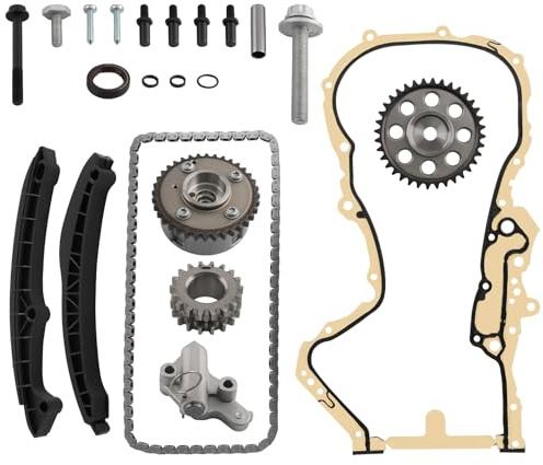 maXpeedingrods Steuerkettensatz Einstellwerkzeu Steuerkette für Audi A1 A3 VW Golf V Passat B6 1.4 TSI 1.6 FSI mit Spanner & Gleitschienen 03C103825A 03C109158A 03E109511S2 03E109511
