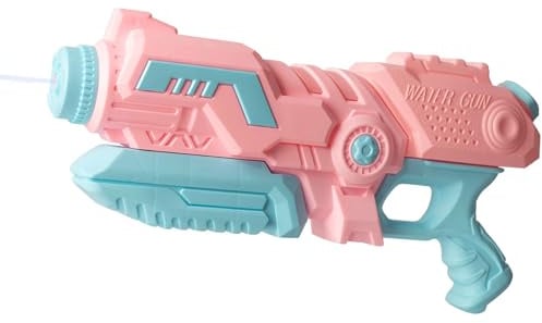 Pinke Wasserpistole 650cc – Große Wasserpistole für Kinder und Erwachsene, 8-10 m Reichweite, Wasserspritzgerät für Sommer, Strand und Pool, Wasserschlacht-Spielzeug für Mädchen