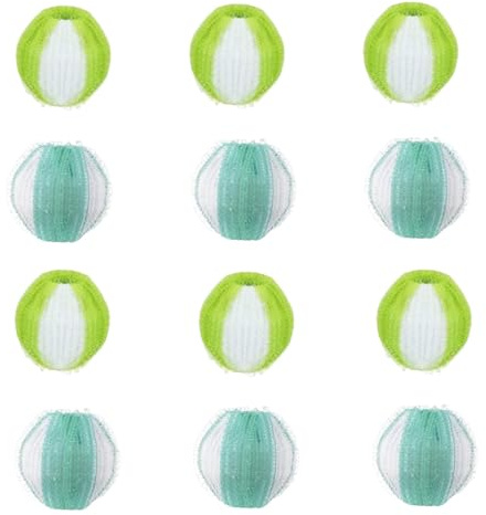 Pet Hair Remover for Laundry, 12PCS Laundry Balls, Reusable Lint Catcher Washing Machines Animal Fur Clothes Hamper Hair Remover for Laundry Bedding Clothes
