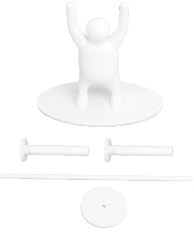 Lustiger Gewichtheber-Toilettenpapierhalter aus Kunststoff, 3D-gedruckt, stehender Toilettenpapierhalter für Badezimmer-