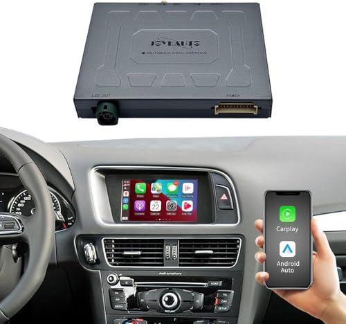 Wireless CarPlay Android Auto Kit Retrofit per Audi A4 A5 Q5 B8 senza MMI os 2010-2016, Modulo CarPlay Receiver Box Supporta Navigazione Mappe Musica Mirroring Telecamera WZAU-1