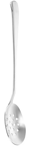 SWETRACE Cucchiaio Colino in Acciaio Inox Argento per Drenare Liquidi e Zuppe Manico Liscio e Robusto, Utensile da Cucina per Servire Cibi Occidentali