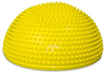 AFH Webshop Therapie Sensorik XXL Balance Igel, Großer Gymnastik Igel, Igelball, Ø ca. 34 cm inkl. Pumpe (Gelb)