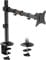 VonHaus Single Monitor Stand for 13-32 Screens, Monitor Mount with Desk Clamp, Height Adjustable, Easy Assemble Stand with Full Tilt, Rotation & Swivel Arm, VESA: 75x75 & 100x100mm