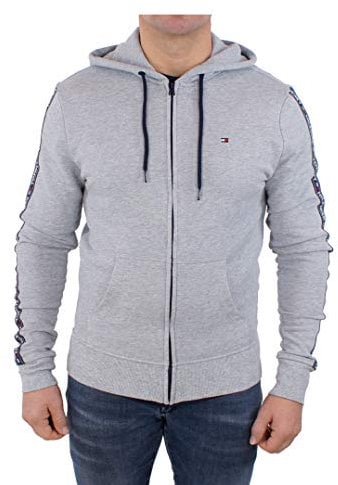 Tommy Hilfiger Herren Kapuzenjacke, Casual, Grey Heather, M