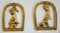 1 Paar Messing Toilettenschild Junge Mädchen WC-Schilder Tür Schild Damen und Herren 8x10 Toiletten Türschilder 82318