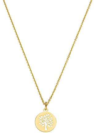 HALSKETTE Lebensbaum 925 Silber vergoldet