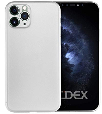 doupi UltraSlim Hülle kompatibel für iPhone 11 Pro Max (6,5 Zoll), Ultra Dünn Fein Matt Handyhülle Cover Bumper Schutz Schale Hard Case Taschenschutz Design Schutzhülle, weiß