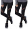 GOVIA 2er Pack Sport Leggings Damen lang High Waist Push Up Sportleggings Gym Pants Sporthose Elastisch Bauchweg Yoga Hose Fitnesshose Laufhose 4107 Schwarz L-XL