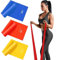 Haquno Fitnessband 3er-Set Theraband Gymnastikband Lang Fitnessbänder Widerstandsbänder in 3 Stärke, Resistance Band Trainingsband für Crossfit, Muskelaufbau, Yoga, Pilates für Männer und Frauen