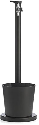 Fontana in metallo da giardino BEL-FER modello 42/SRV, con vaschetta in alluminio, colore Antracite