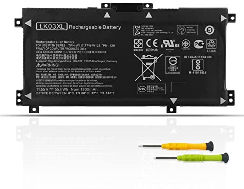 ANTIEE LK03XL Laptop Batteria di Ricambio per HP Envy 17M-AE011DX 17M-AE111DX 17-ae143ng Envy X360 15-BP000NB 15-BP107TX 15-bp101nc 15M-BP012DX Series HSTNN-UB71 916368-541 916814-855 11.55V 55.8Wh
