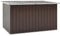 vidaXL Boîte de Rangement de Jardin, Coffre de Stockage, Outils de Jardinage, Organisateur de Terrasse Patio Arrière-cour Extérieur, Marron