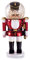 Summerglobe The Giant Shiny Nutcracker Rot - Handbemalte Schneekugel in Form eines klassischen Nussknackers, glänzend rot, ca. 25 cm