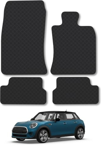 Mini Cooper (2008-2014) 3mm Rubber Car Mats | Tailored Fit Durable Floor Mats Full Coverage Protection Waterproof Accessories Easy Clean Anti Slip Made in the UK