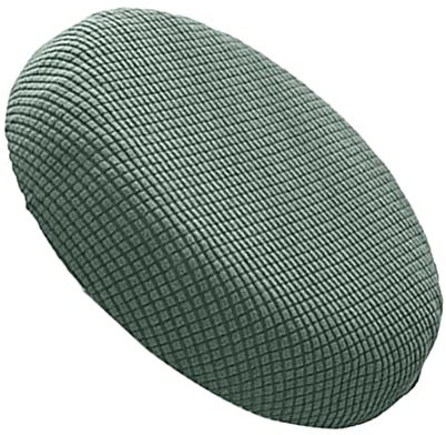 BESPORTBLE Rund Hocker Bezug Stretch Stuhlbezug Hockerbezug Waschbarer Stuhlhülle Stretch Schonbezug Stuhl Sitzbezug für Barhocker Bistrohocker Protector Drehbarer Hocker Schonbezug Grün