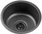 Evier Cuisine Evier INOX 1 Bac 30-35 cm lavabo de Cuisine en Acier Inoxydable 304 Paquet d'évier Simple Petit évier Rond de comptoir de Bar Nano Noir (Color : Black, S : 30 * 30 * 14cm)