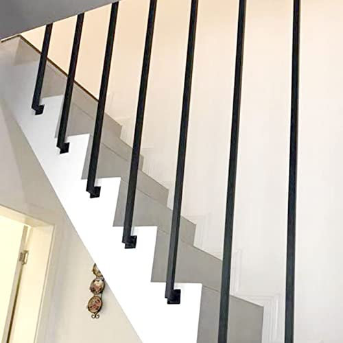Barandillas Decoradas Modernas para Escaleras Interiores, Barandilla Seguridad Barra Agarre Antideslizante Barandilla Escalera Protectora En Forma L - Barandilla Cuadrada Barandilla Seguridad Pared (