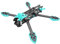 KENANLAN Quadcopter Rahmen Kit, FPV Racing Drohne Rahmen Professioneller 225mm Radstand Carbon Fiber Quadcopter Rahmen für RC Drone Zubehör (Blau)