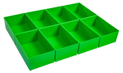 BS Systems Insetbox D3 grün BSS (8 Stück) für L-BOXX