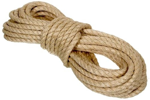 NAJDER Corde en Sisal pour Arbre à Chat, Grattoir Chat, Corde Naturelle Épaisseur 8 mm Longueur 20 m Bricolage, Jardinage, Décoration, Travaux Manuels