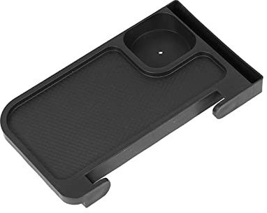 F Fityle Porte-gobelet inclinable Plateau à Boissons Universel avec Fentes pour Accessoires Accessoires de Camping Porte-Boissons pour Chaise de terrasse Pêche, Noir