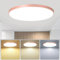 Mengjay Deckenlampe Led Deckenleuchte Flach Dimmbar, 3000K~6000K, Ultra Dünn Rund Lampen Led Panel Deckenleuchte für Wohnzimmer Küche Kinderzimmer Badezimmer Balkon (40W, Rosa)