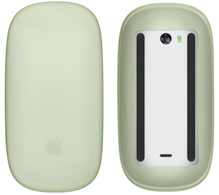 kwmobile Silikon Schutzhülle kompatibel mit Apple Magic Mouse 1/2 Hülle - PC Maus Cover aus softem Silikon - Pastellgelb