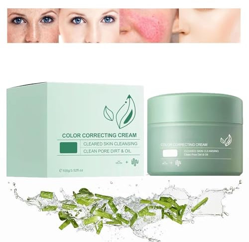 West & Mooth Crema trattante correttiva del colore, crema correttiva idratante del colore, crema solare correttiva del pigmento, correttore verde anti-rossore, crema lenitiva per il viso (1pcs)