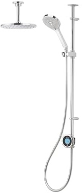 Aqualisa OPQ.A2.EV.DVFC.23 Optic Q Smart Shower Exposed with Adjustable and Ceiling Fixed Heads - for Gravity Pumped Systems