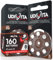 160 Hearing Aid Batteries Size 312 Udivita (Brown) PR41 Zinc-Air with Phono Pulse Technology - 20 Blisters of 8 Batteries