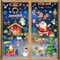 DPKOW Français Joyeux Noël Fenêtre Autocollants Décorations, 9 Feuilles Crèches de Noël Stickers Vitre Décorations Noel Personnage Autocollants Fenêtre Porte Nouvel an