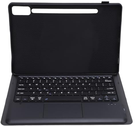 Cuifati Schützende Tablet-Tastaturabdeckung, Leicht und Schlank, Tastaturabdeckung für Tab P12 12,7 Zoll mit Tastatur, Faltbarem Ständer und Abnehmbarer Tastatur, Stifthalter (Black)