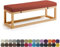 Terrassenbankkissen, 120 x 45 x 3 cm, für drinnen und draußen, Gartensofa, Schaukelstuhl, Auflage mit elastischen Bändern, Purpurrot
