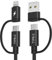 Basesailor iPad Mini 7 Cable USB C Múltiple 1M,4 en 1 Cable Tipo C Carga Rápida con USB A/Lightning Adaptador de Carga Rápido para iPad Mini 6th 7th Air 4th 5th Pro 10th Generation,S10 S9 S8 S7,Tab