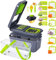Gemüseschneider Mandoline Slicer - 22-in-1 Professioneller Zwiebelschneider & Dicer mit 13 Klingen und Filterkorb für Kartoffeln, Tomaten, Gemüse Küche Prep
