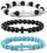 UYVPAER 3 Stück Kreuz-Armband, Mattiertes, Geflochtenes Seil, Elastisches Christliches Armband, Verstellbares Jesus-Armband Für Schmuckgeschenke