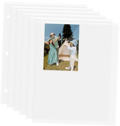 HOODANCOS 40blätter Kartentaschen Transparente Kartenhüllen Sammelkartenhüllen Seiten Für Kpop Fotokarten Kartenbinderhüllen Schutz Aufbewahrung